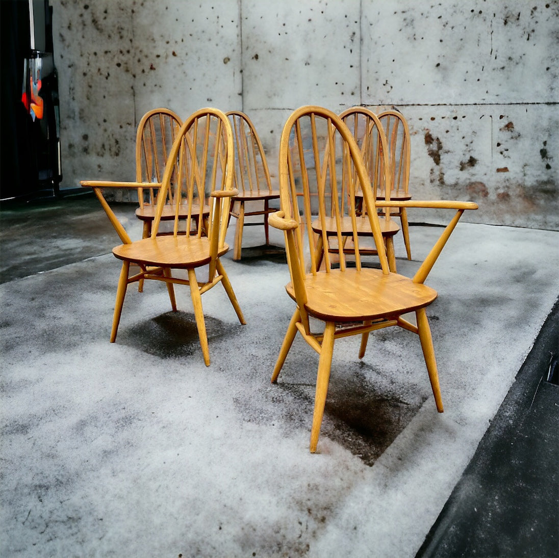 Ercol Quaker “Windsor” dinning Chairs.