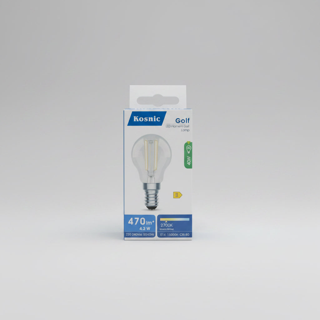 Golf LED Filament 420 Lumens 4.2W Warm White