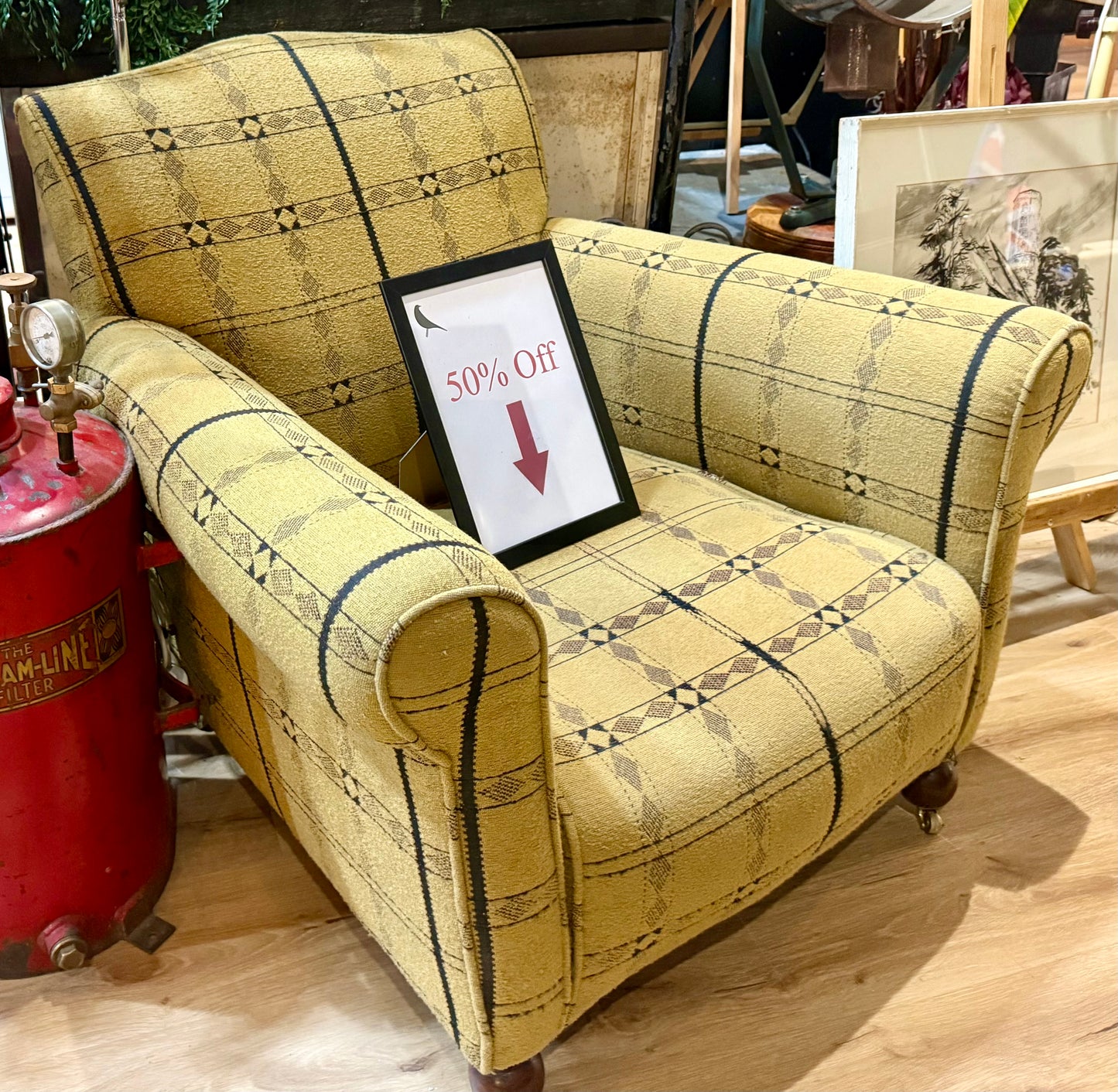 Vintage style “library chair”