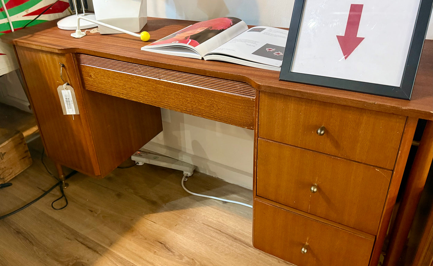 Vintage style teak dressing table