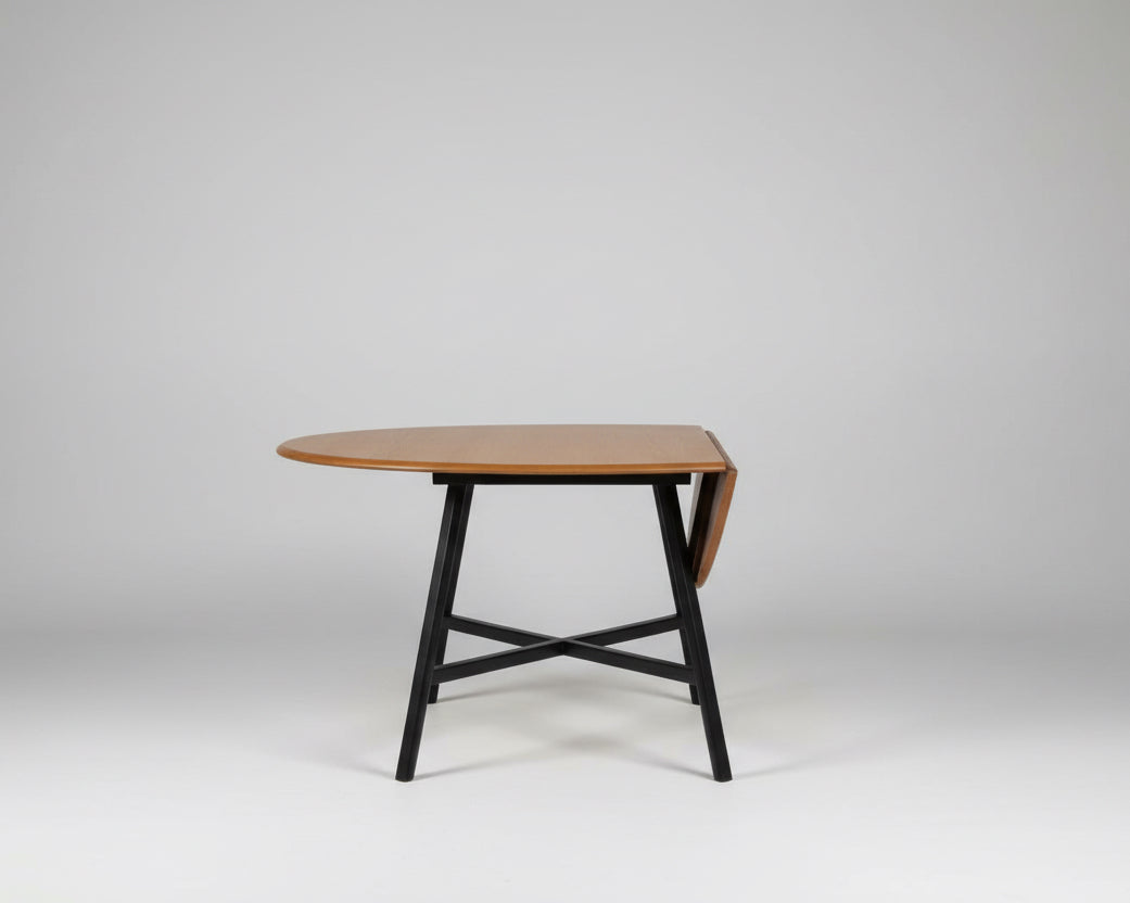 Ercol 383 circular drop leaf dining table