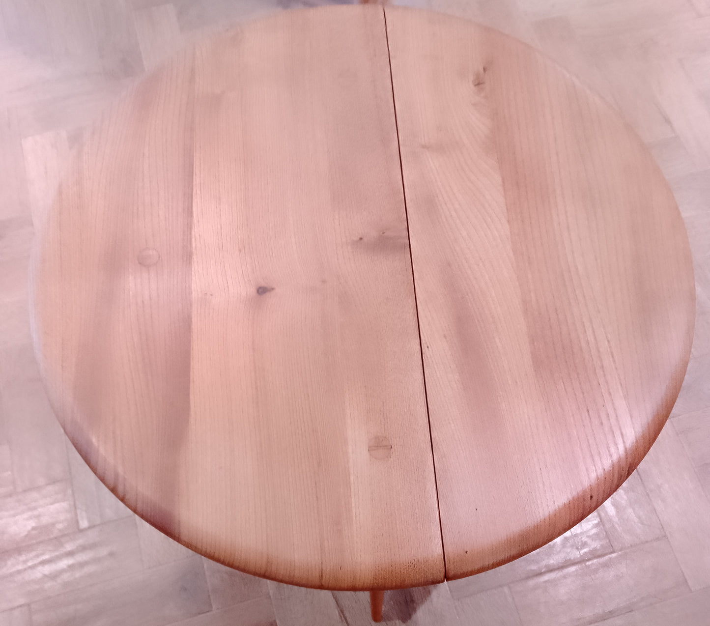 Ercol Drop Leaf Round Coffee Table