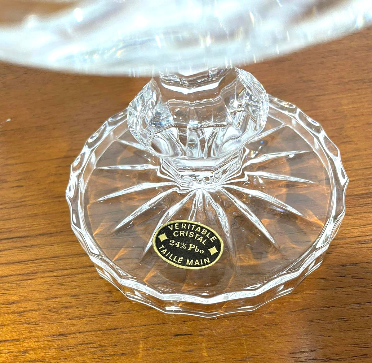Superb Quality Bohemian Lead Crystal Claret Decanter