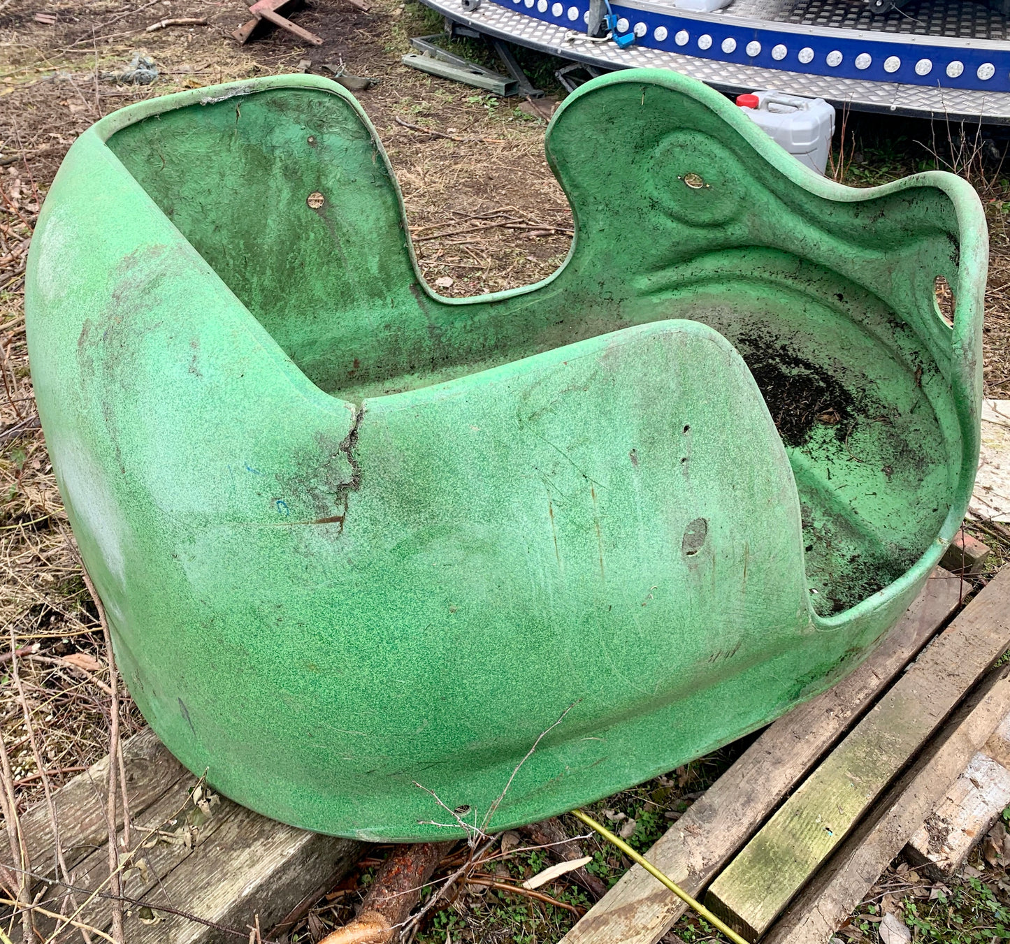Fair Ground Frog Ride vintage fibreglass shell