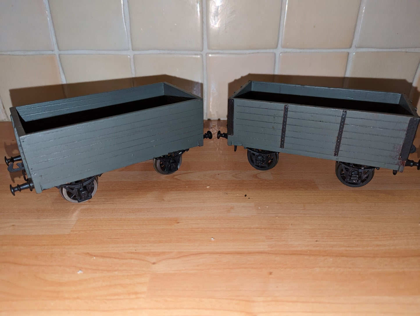 Model Train - 1 Gauge - Hand built Train carriages