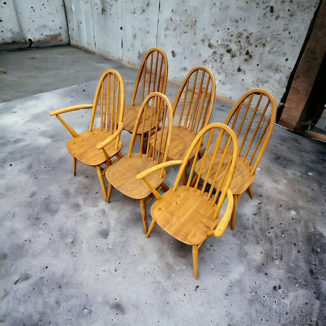 Ercol Quaker “Windsor” dinning Chairs.