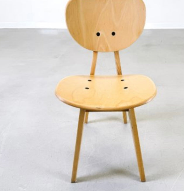 Model 3221 Chairs attributed to Junzo Sakakura for Tendo Mokko, 1950s, Set of 3