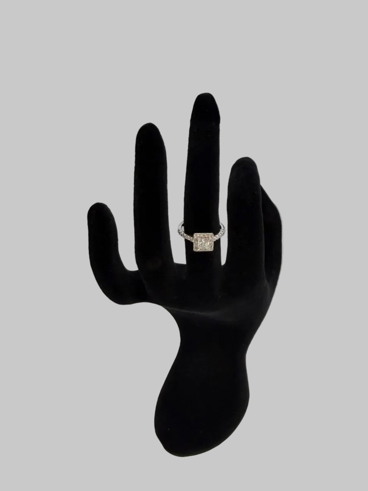 Ring- Platinum and Diamond princess ring