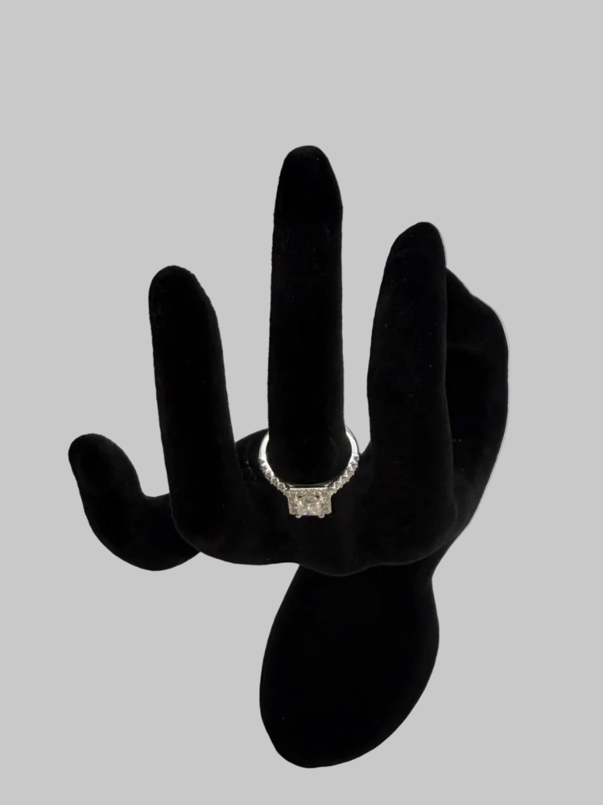 Ring- Platinum and Diamond princess ring