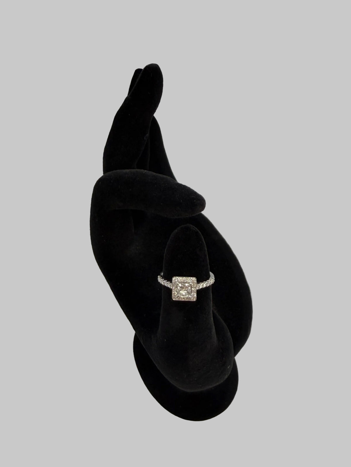 Ring- Platinum and Diamond princess ring