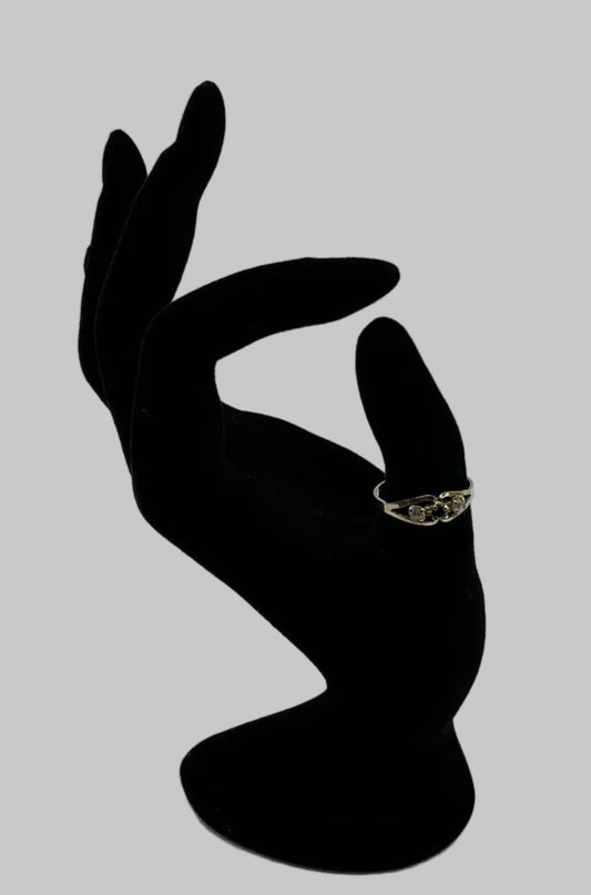 Ring - 9ct Gold Diamond and Sapphire ring