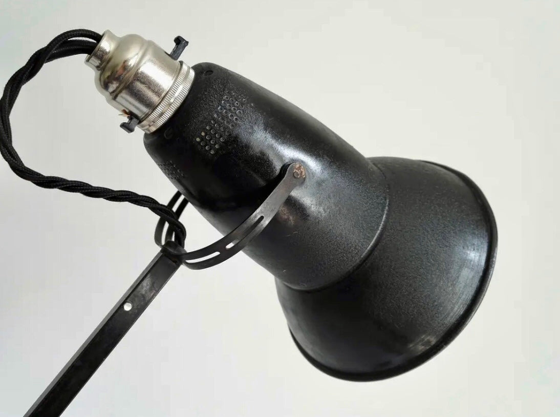 Herbert Terry and sons Anglepoise model 1227 lamp in black.