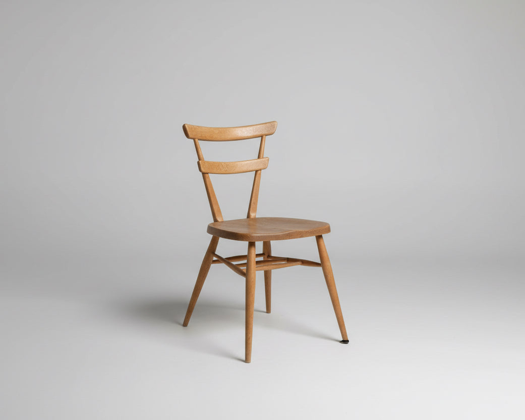 Ercol Vintage Children's Chair green Dot