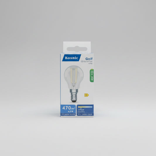 Golf LED Filament 420 Lumens 4.2W Warm White