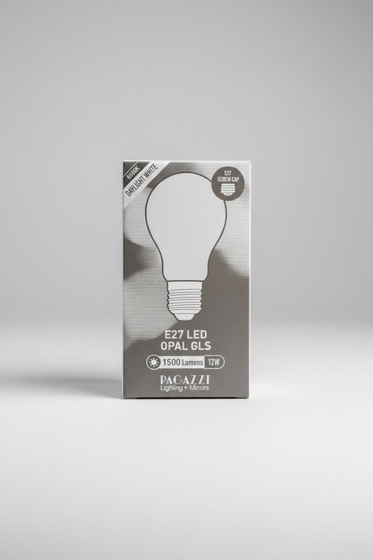 E27 LED Opal Gls 1500 Lumens 12W Daylight White