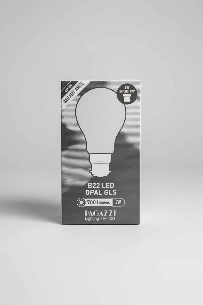B22 LED Opal Gls 700 Lumens 7W Daylight White