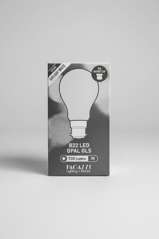 B22 LED Opal Gls 700 Lumens 7W Daylight White