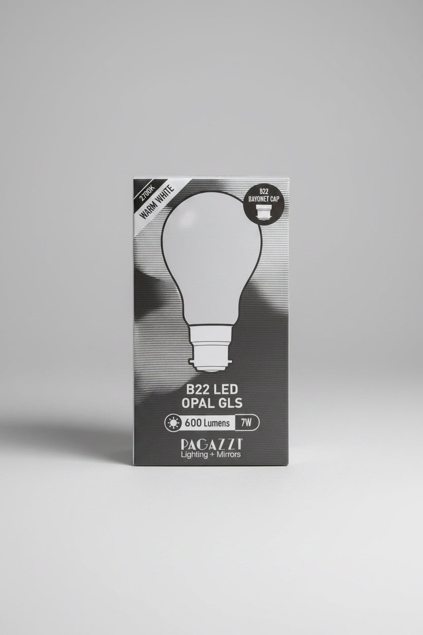 B22 LED Opal Gls 600 Lumens 7W Warm White