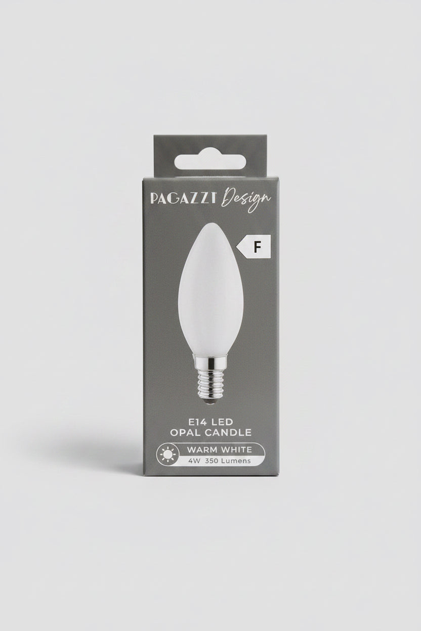 E14 LED Opal Candle 350 Lumens 4W Warm White