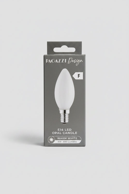 E14 LED Opal Candle 350 Lumens 4W Warm White