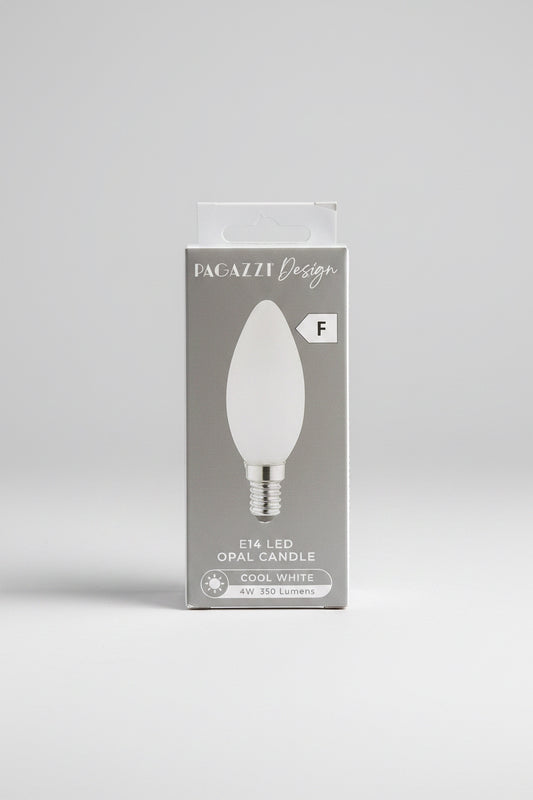 E14 LED Opal Candle 350 Lumens 4W Cool White