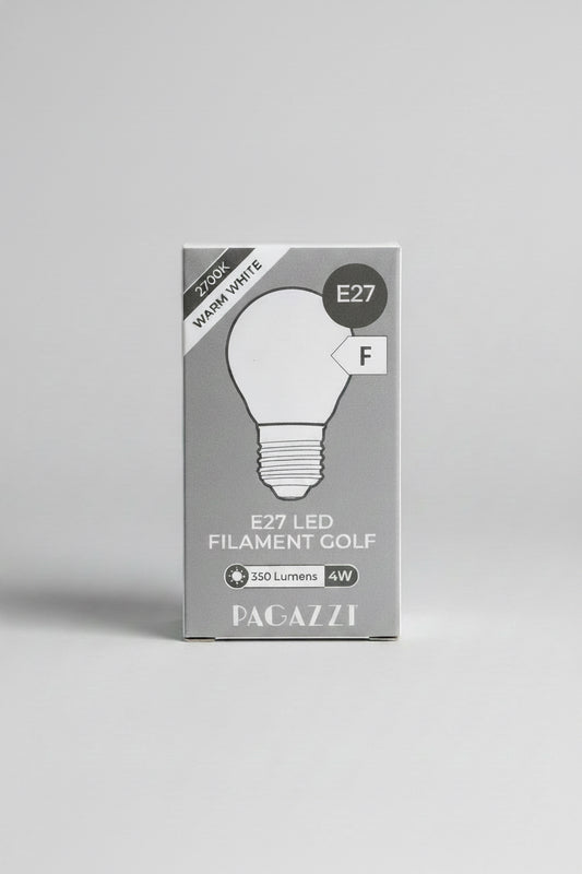 E27 LED Filament Golf 350 Lumens 4W Warm White