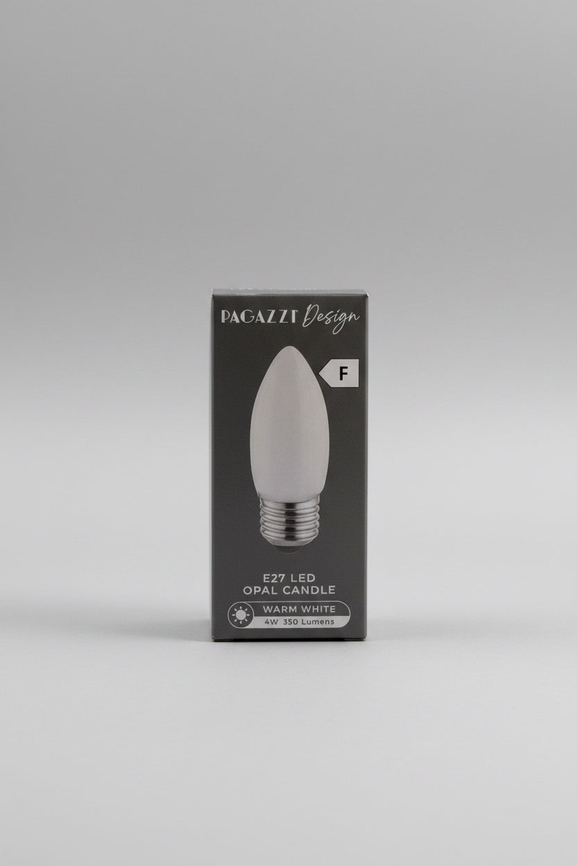 E27 LED Opal Candle 350 Lumens 4W Warm White