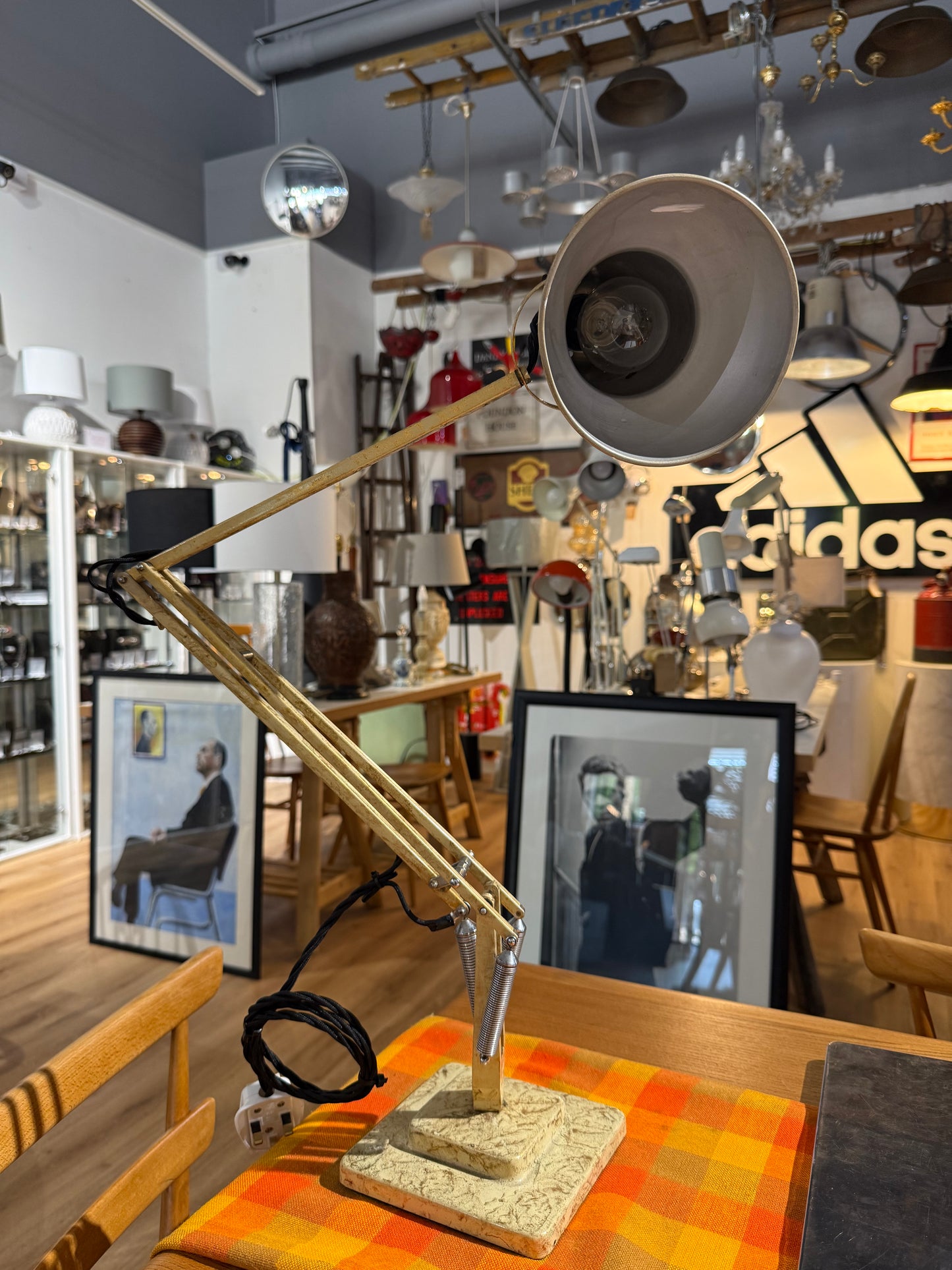Vintage Herbert Terry 1227 1930's - 1940's Anglepoise Lamp