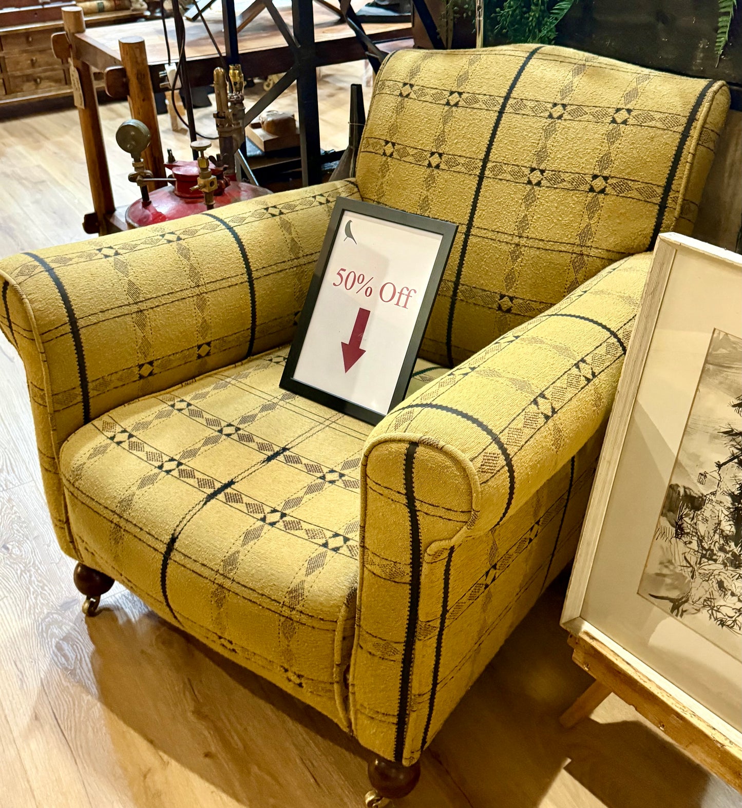Vintage style “library chair”