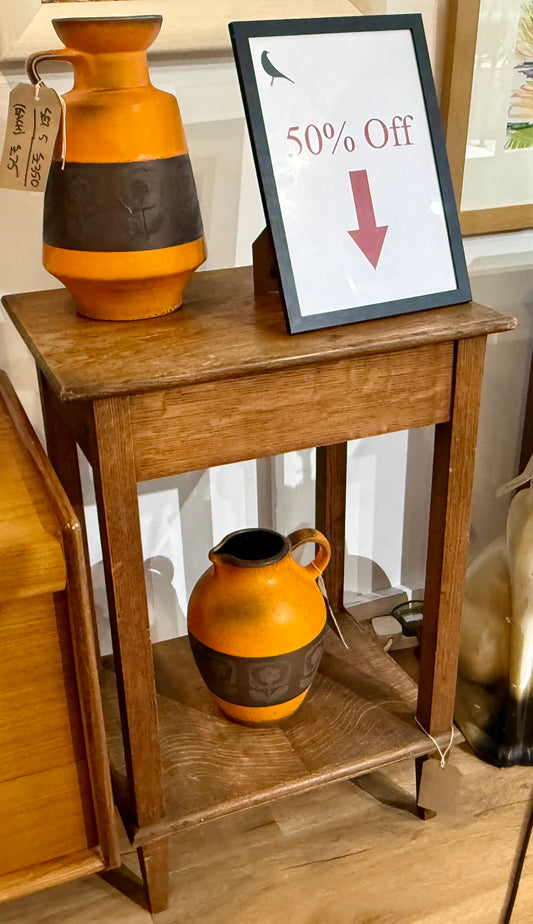 Vintage oak side table