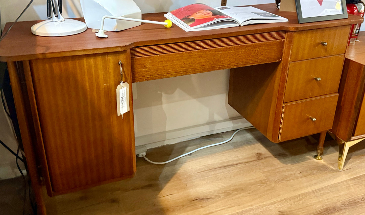 Vintage style teak dressing table