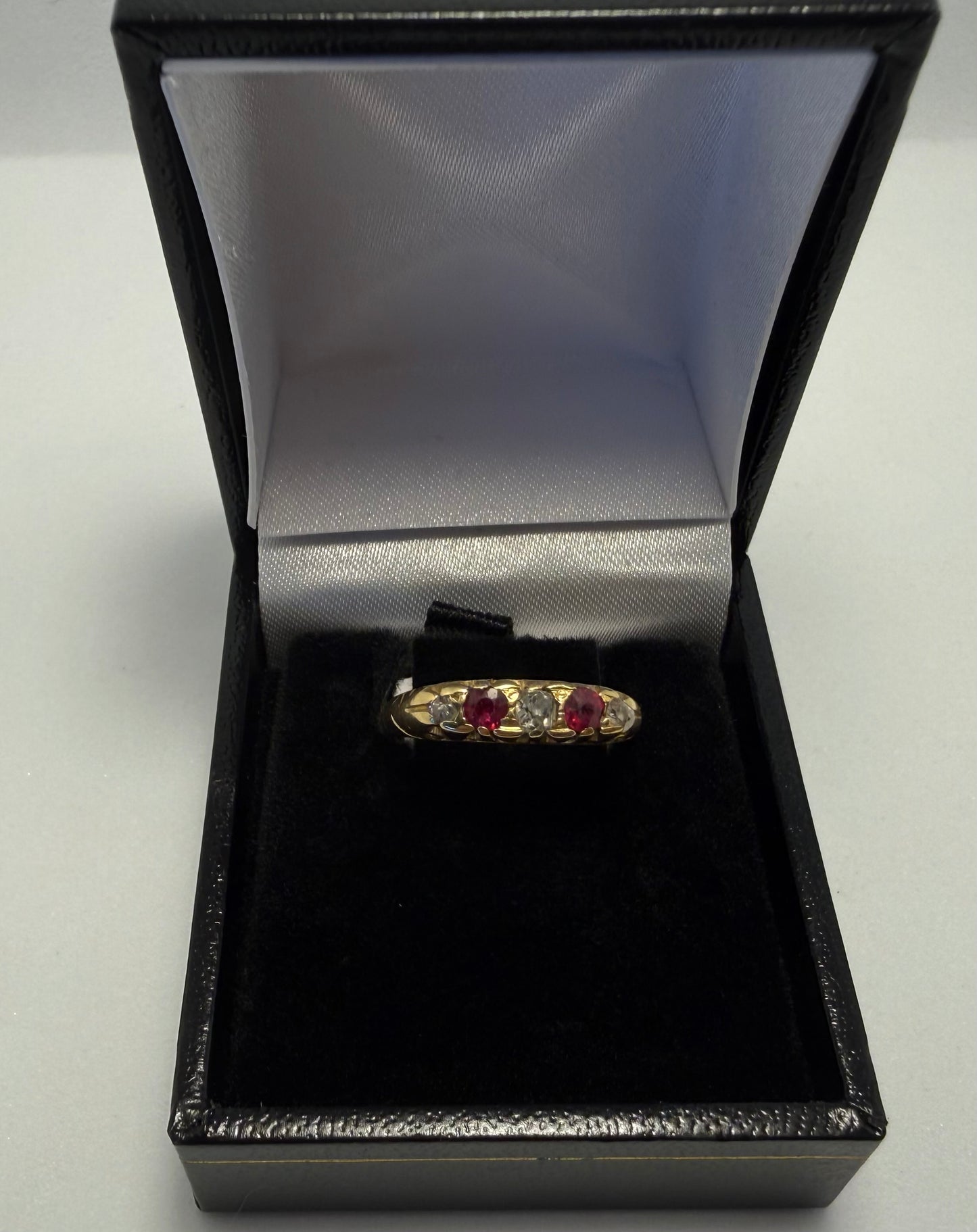 14ct Gold, Ruby & Diamond Ring