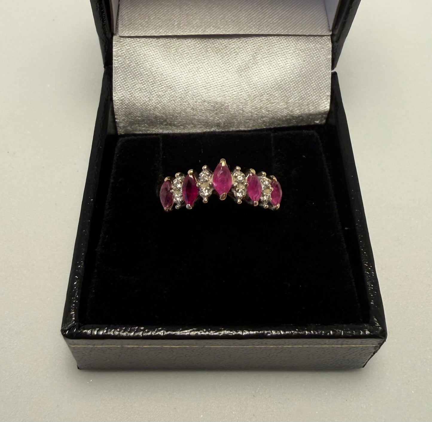 9ct Gold Ruby & Diamond Ring
