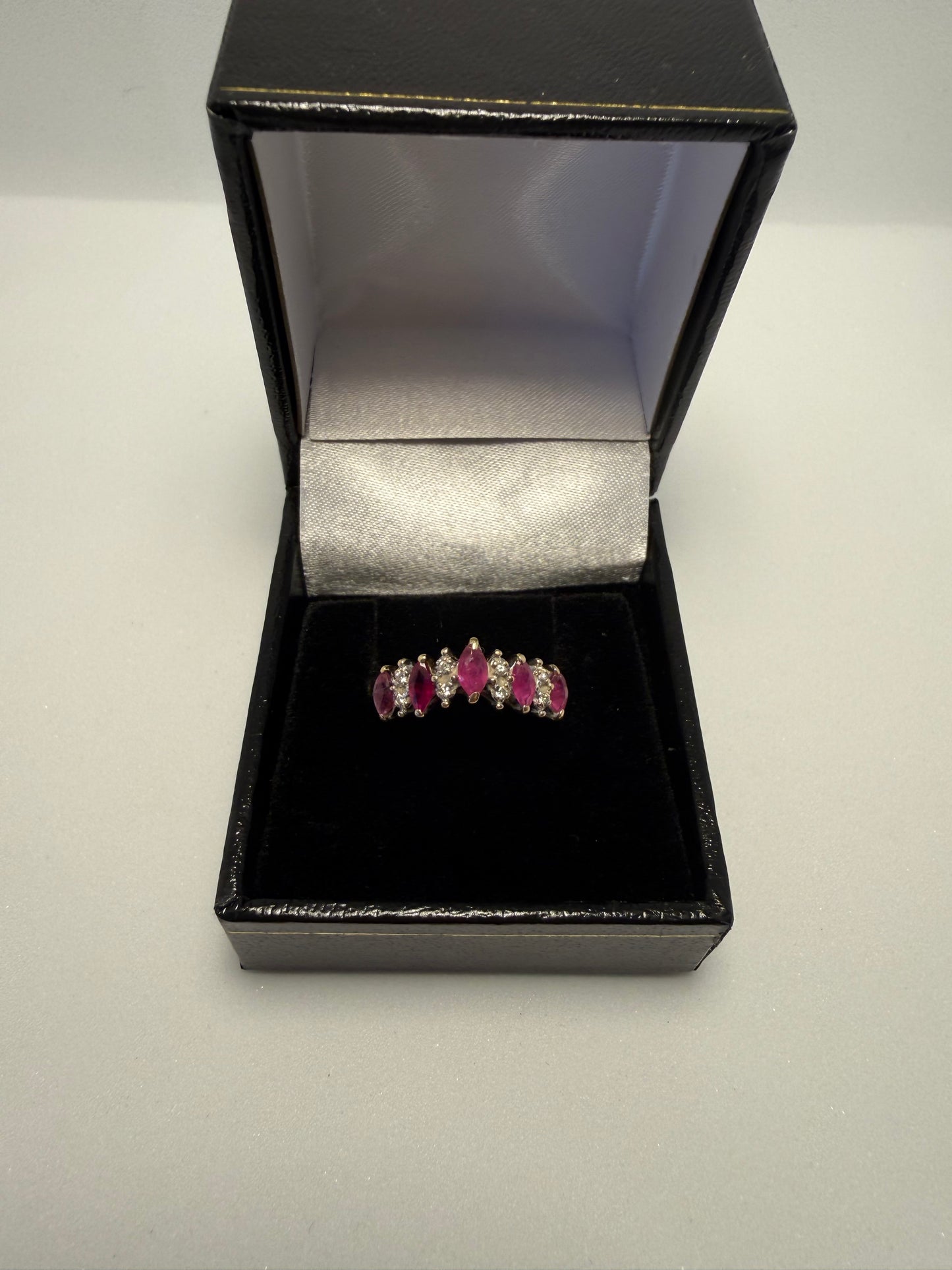 9ct Gold Ruby & Diamond Ring