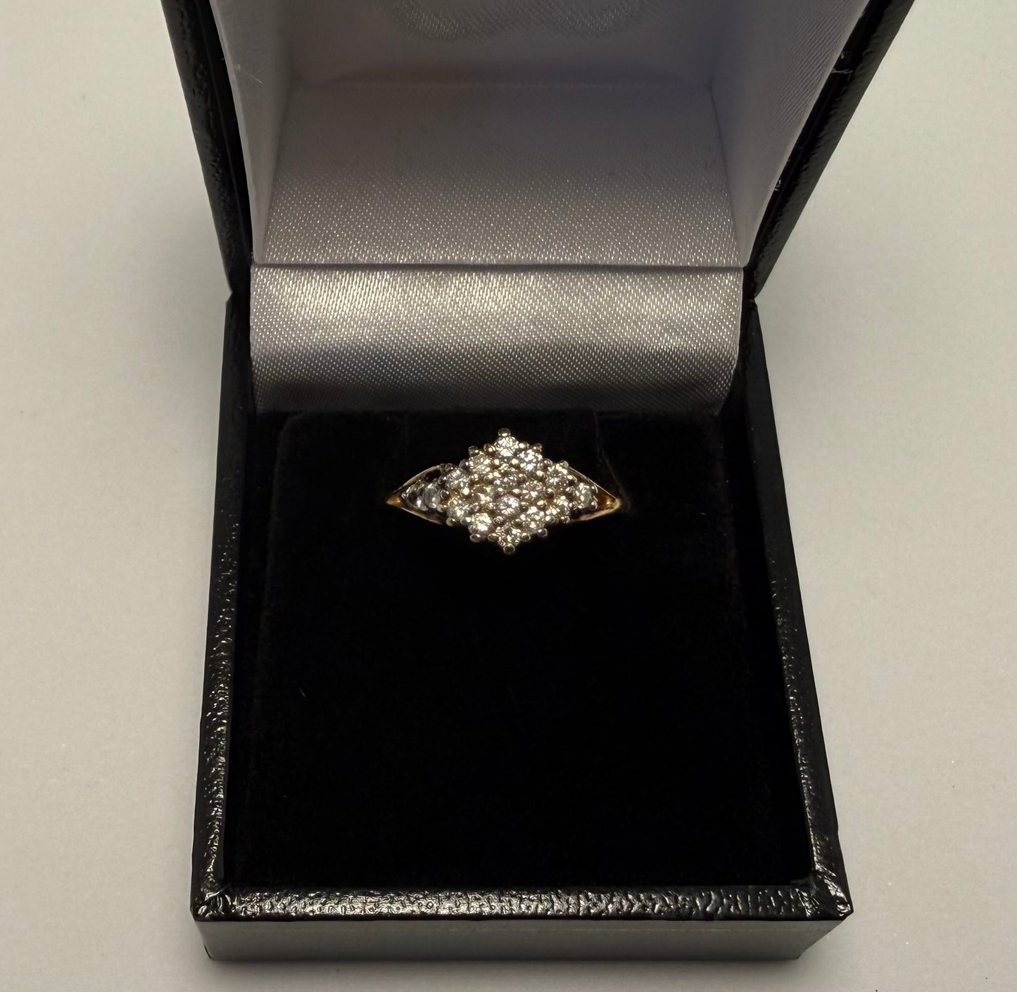 14ct Gold & Diamond Cluster Ring