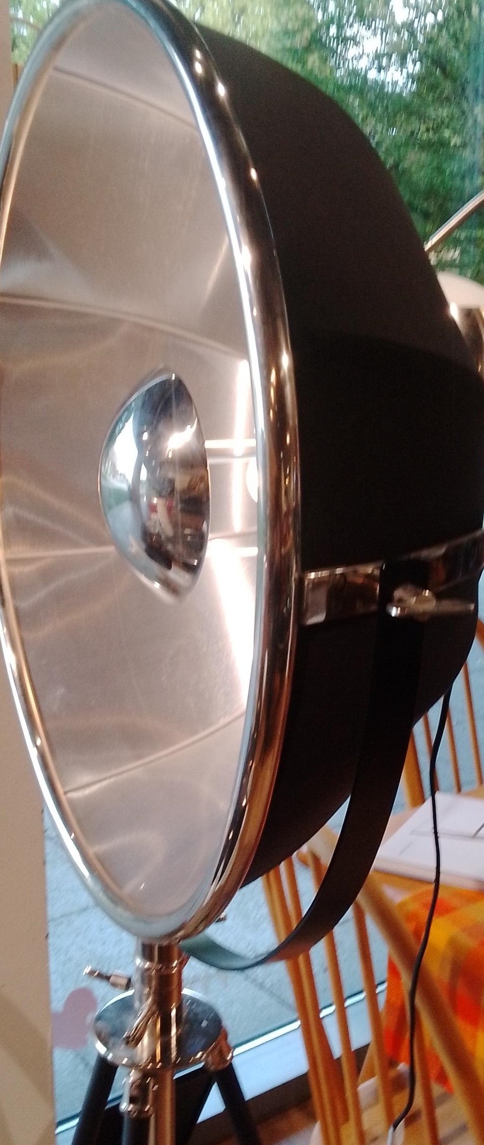 Tripod Lamp - Black & Nickel