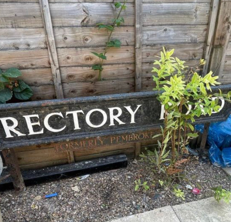 Cast Iron Original street Sign