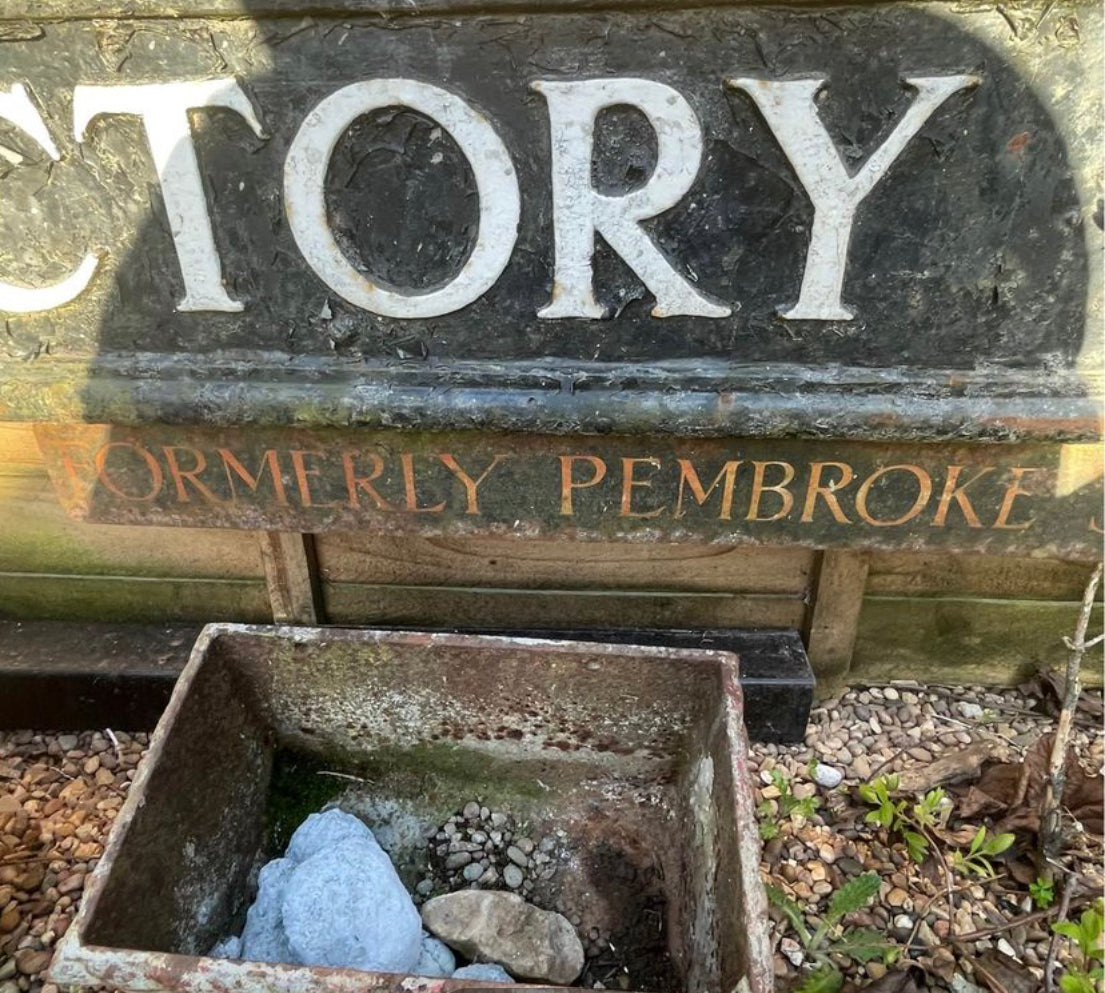 Cast Iron Original street Sign