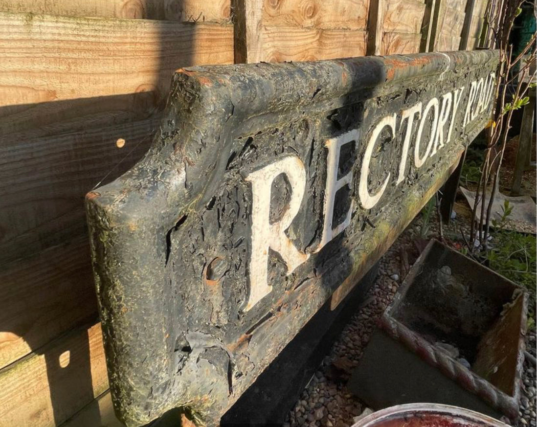 Cast Iron Original street Sign