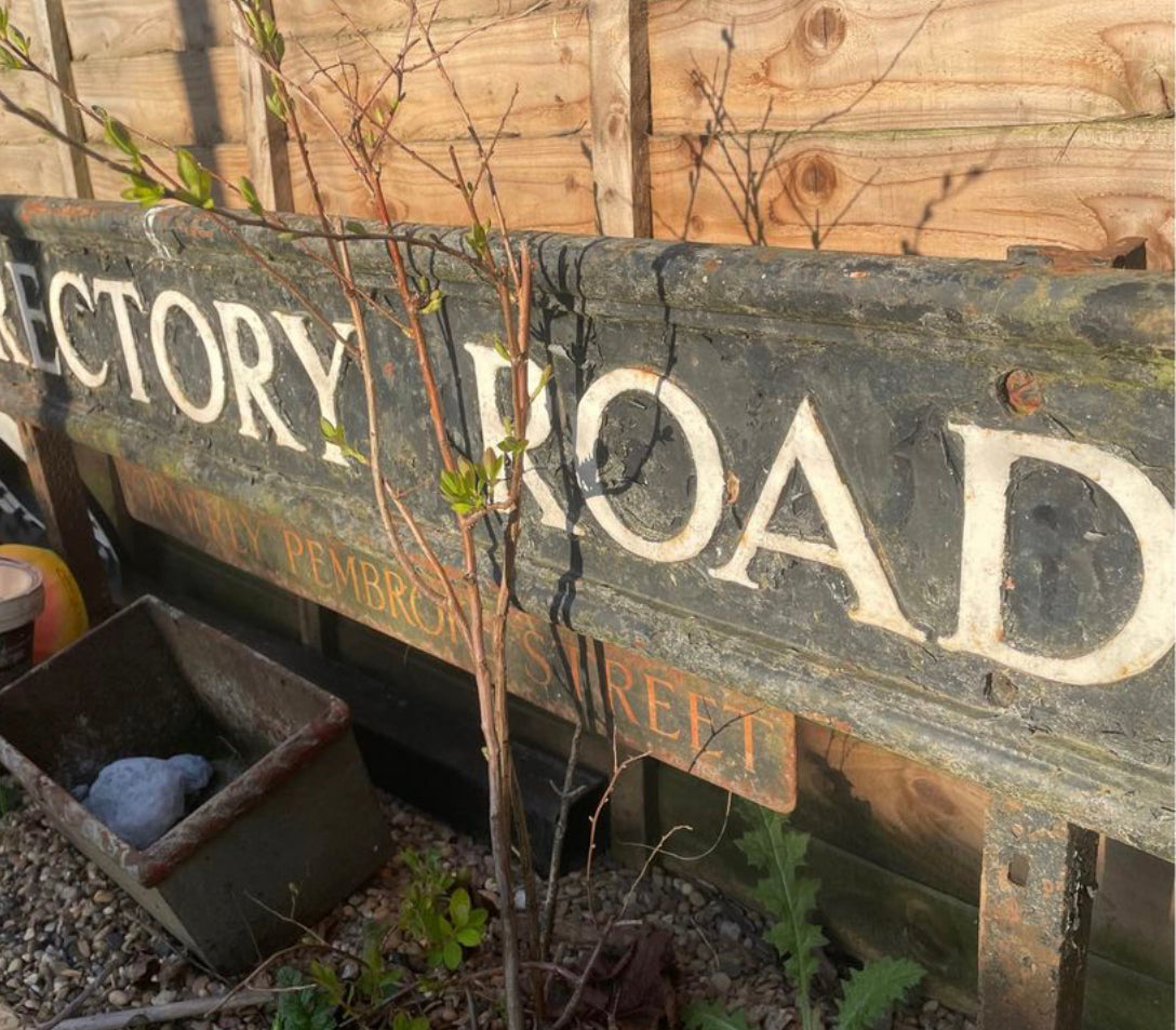 Cast Iron Original street Sign