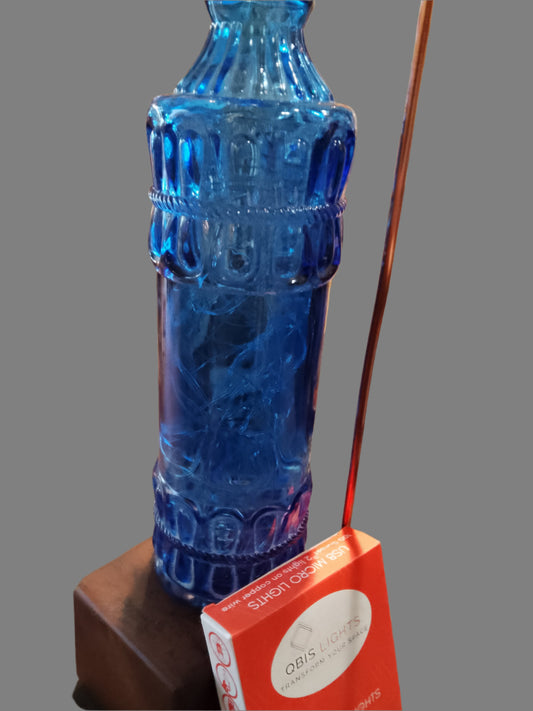 Blue Decorative bottle lamp by Glen