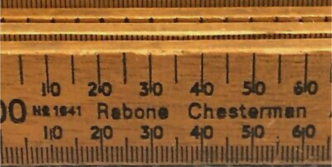 Rabone Chesterman Vintage wooden rulers.