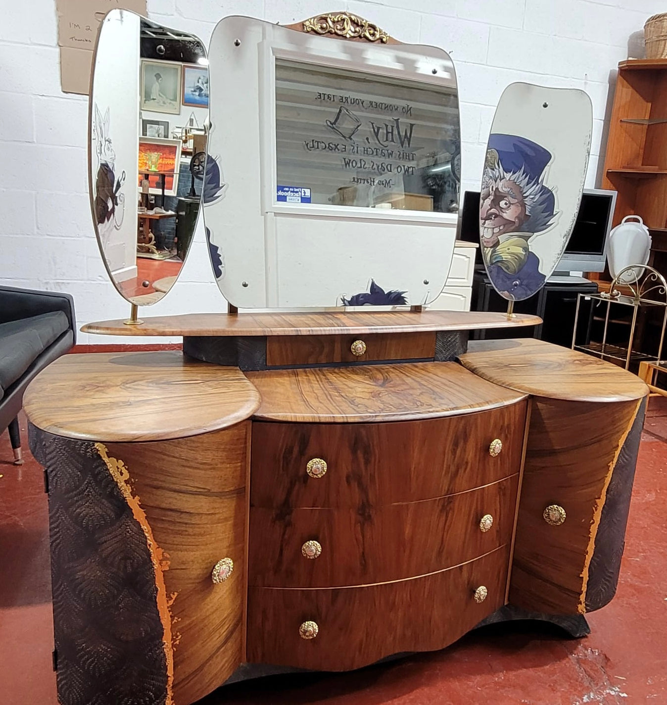 Upcycled vintage deals drinks cabinet