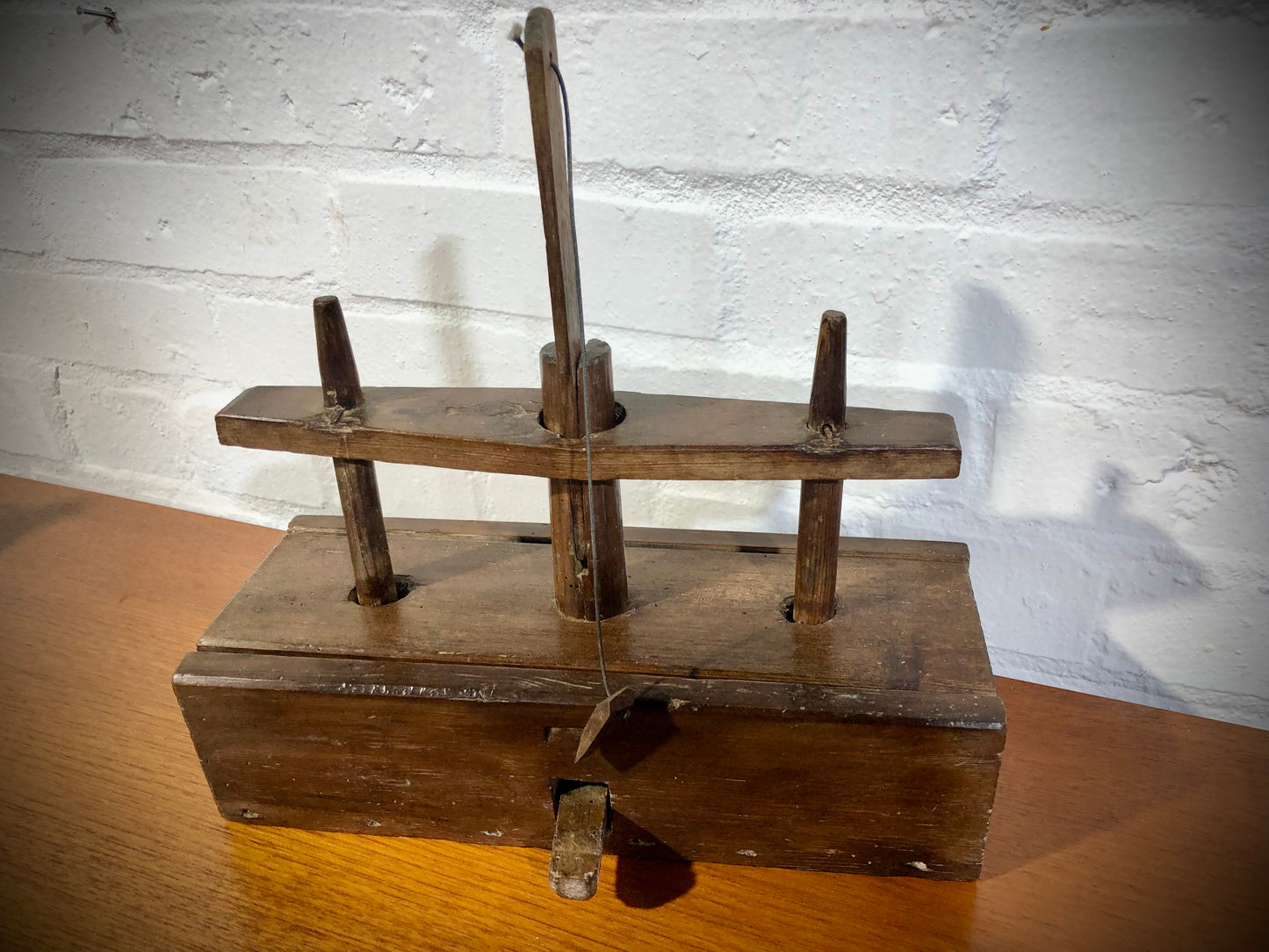 A rare Deadfall wooden Mouse Trap