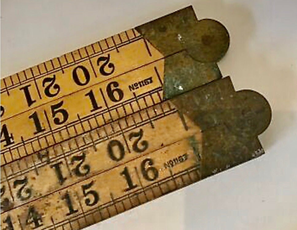 Rabone Chesterman Vintage wooden rulers.