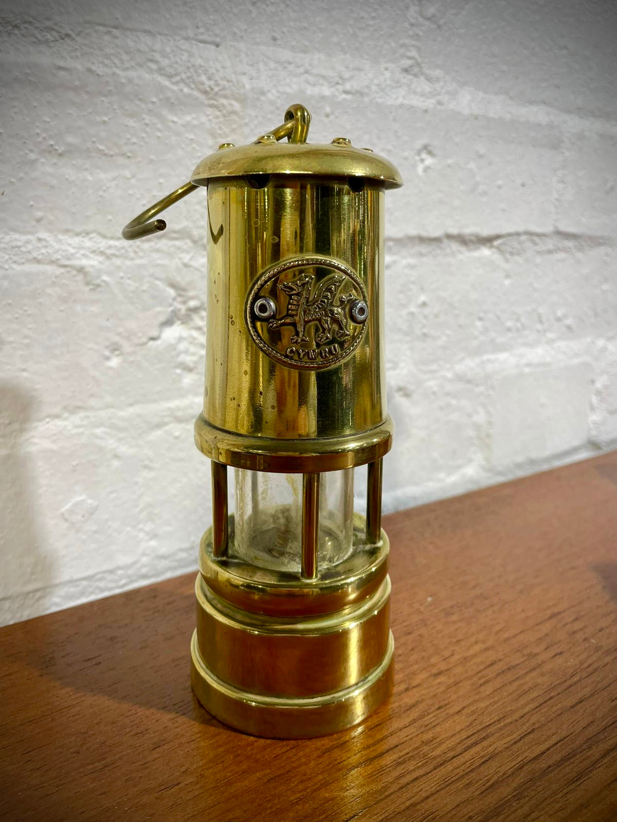 Small Miners Brass Lamp